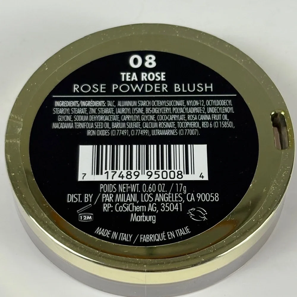 NEW Milani Rose Powder Blush 08 Tea Rose Makeup Women‎